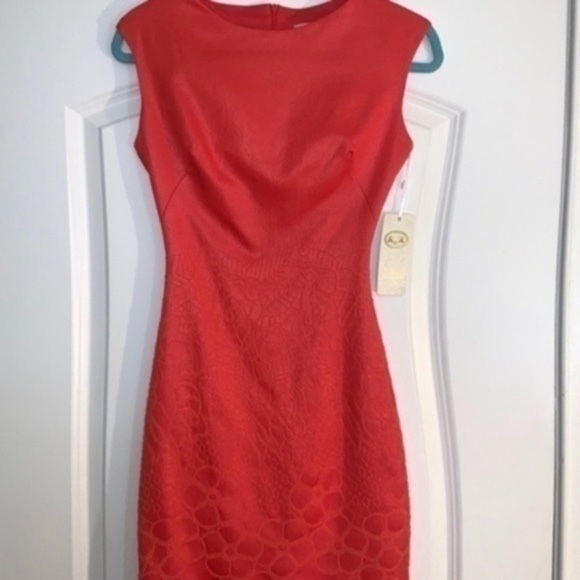 Coral Red Sheath Dress - NWT​​​​​​​​​​​​​ - Picture 2 of 7